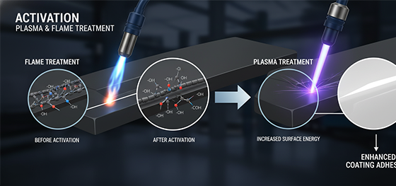 Plastic surface activation Plastic surface activation