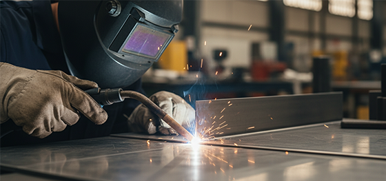 TIG welding sheet metal components