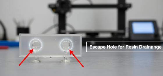 escape hole design escape hole design