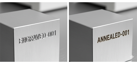 Laser Engraving vs. Laser Annealing Laser Engraving vs. Laser Annealing