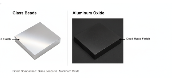 glass beads vs aluminum oxide