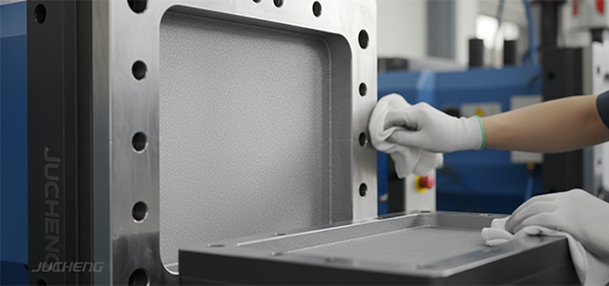 preparing mold for HDPE