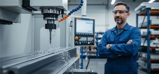 CNC machining an aluminum extrusion CNC machining an aluminum extrusion