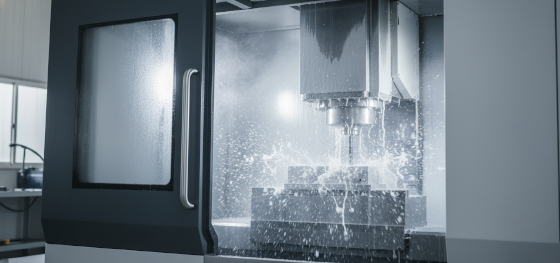 Wet CNC machining process Wet CNC machining process