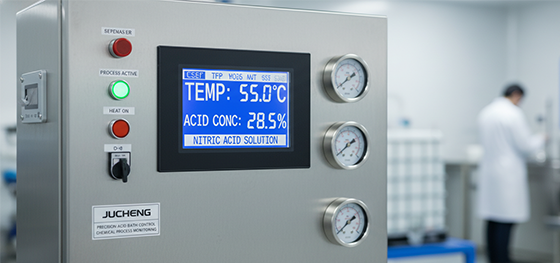 Passivation acid bath control panel Passivation acid bath control panel