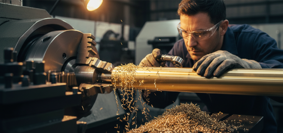 CNC turning C464 naval brass