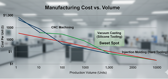 Cost vs. Volume graph Cost vs. Volume graph