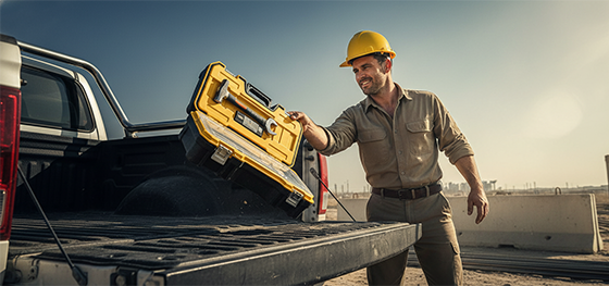 durable ABS plastic toolbox