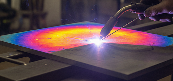 thermal camera image of aluminum welding thermal camera image of aluminum welding