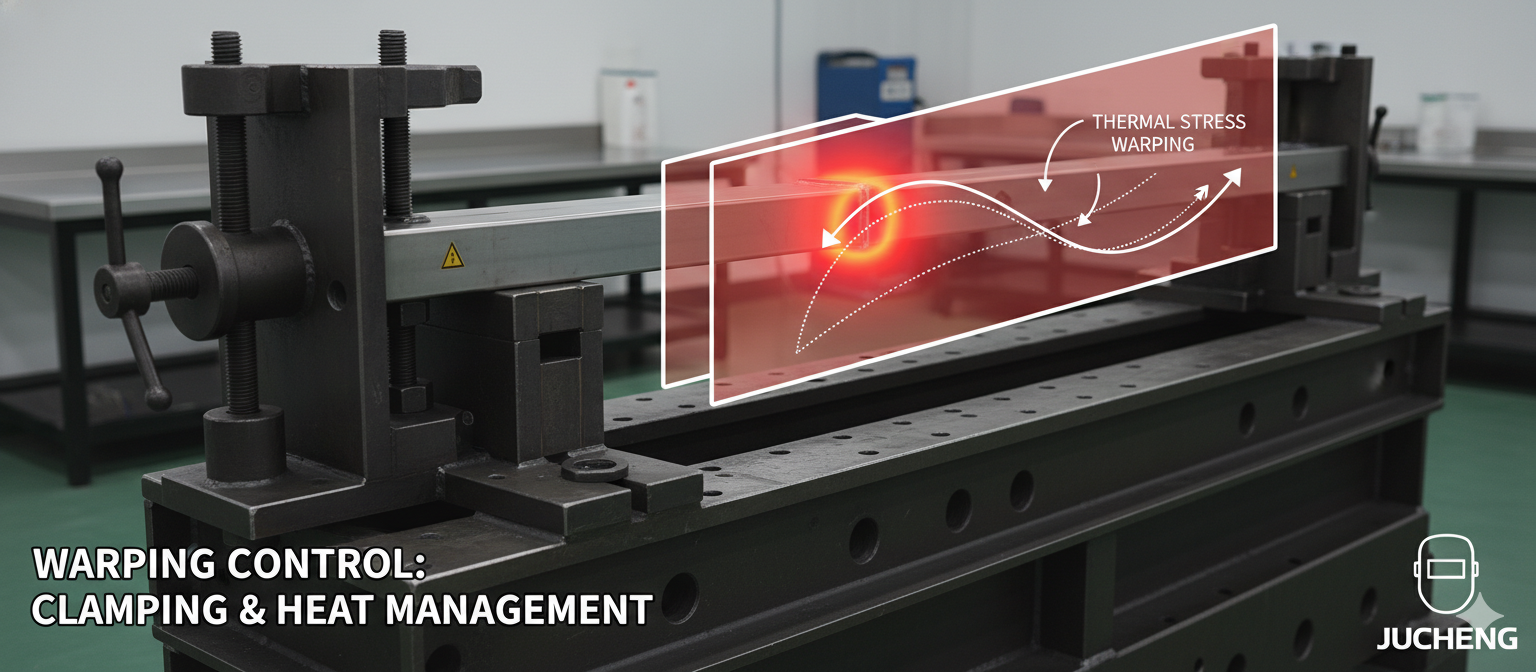 Welding warping control Welding warping control