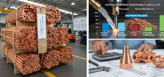 Raw C14500 tellurium copper Raw C14500 tellurium copper