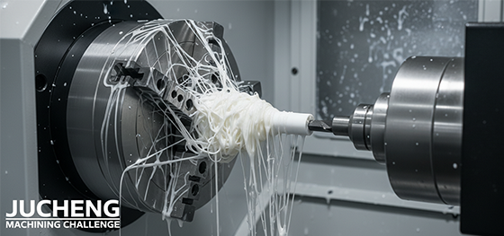 CNC machining PTFE rod