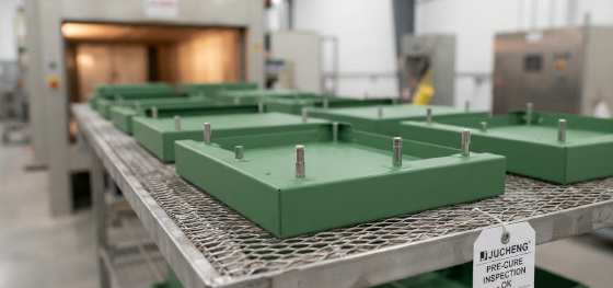pem hardware inserted before coating