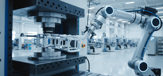 automated metal injection delivering precise net shape parts