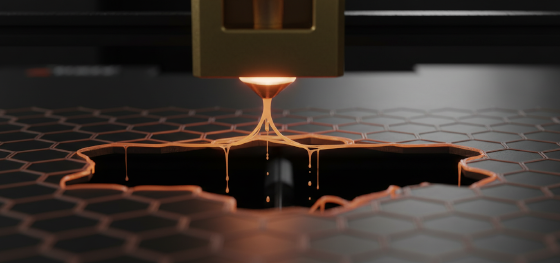 Brass extruder nozzle attempting to lay plastic over a wide infill gap causing severe material sagging Brass extruder nozzle attempting to lay plastic over a wide infill gap causing severe material sagging