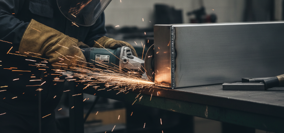 polishing weld seams flat surface