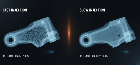 x ray inspection showing zero porosity in structural automotive parts