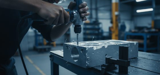 drilling and tapping precise internal threads on raw castings drilling and tapping precise internal threads on raw castings