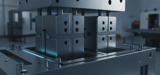 modular steel cavity inserts sliding into universal master frames