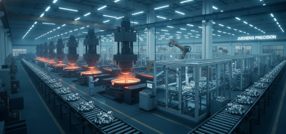Shenzhen turnkey hardware facility running automated zinc presses