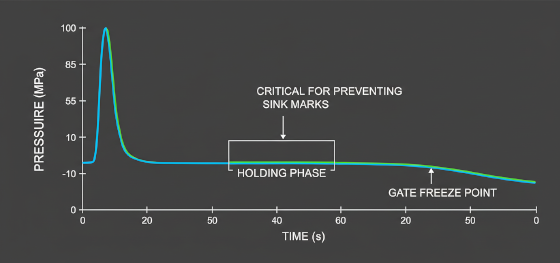 holding pressure curve holding pressure curve