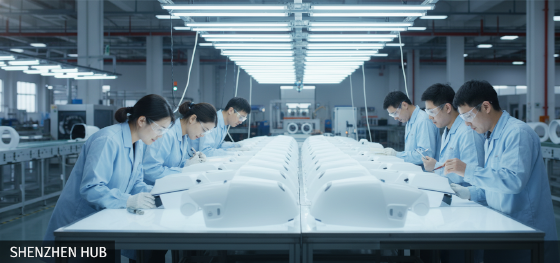 quality check of large scale plastic parts at JUCHENG Shenzhen facility quality check of large scale plastic parts at JUCHENG Shenzhen facility