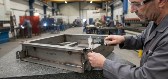 verifying tight tolerance folded sheet