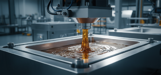 high pressure injection of DCPD resin for unbreakable tractor parts