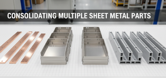 consolidating multiple sheet metal parts