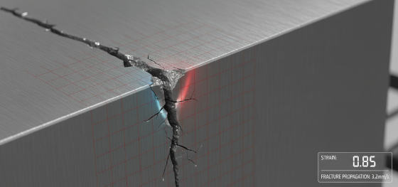 cracked bent aluminum failure analysis