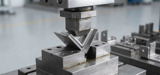 embossed stiffening ribs on bracket
