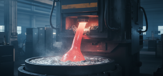 internal mechanics of a submerged liquid metal gooseneck pump