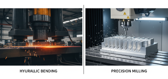 comparing hydraulic plate folding against precise subtractive metal milling comparing hydraulic plate folding against precise subtractive metal milling