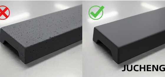 comparison between defective part with air traps and smooth RIM part comparison between defective part with air traps and smooth RIM part