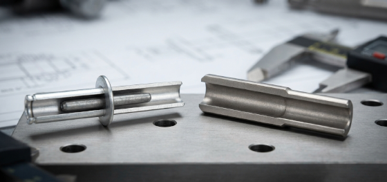 solid titanium aerospace rivets