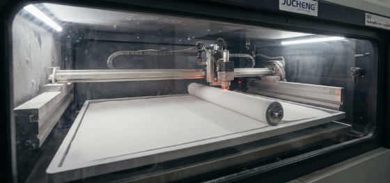 co2 laser sintering polymer powder bed