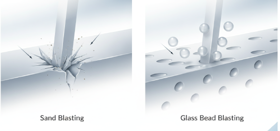 comparing glass beads and sandblasting comparing glass beads and sandblasting