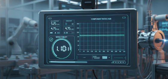 digital monitoring of chemical component ratios in the RIM process digital monitoring of chemical component ratios in the RIM process