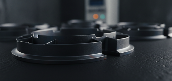 examining high strength titanium components for industrial turbines