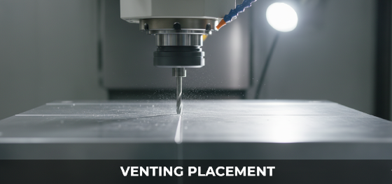 machining venting channels into an aluminum RIM mold machining venting channels into an aluminum RIM mold