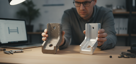 identifying thermal warpage and dimensional shrinkage on metal castings