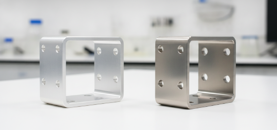brushed aluminum versus stainless bracket