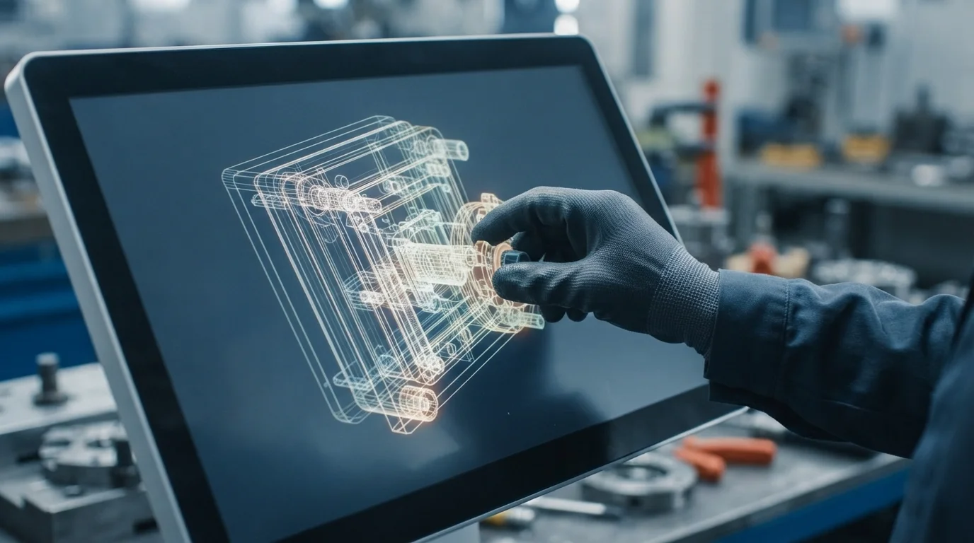 Adjusting modular mold assembly