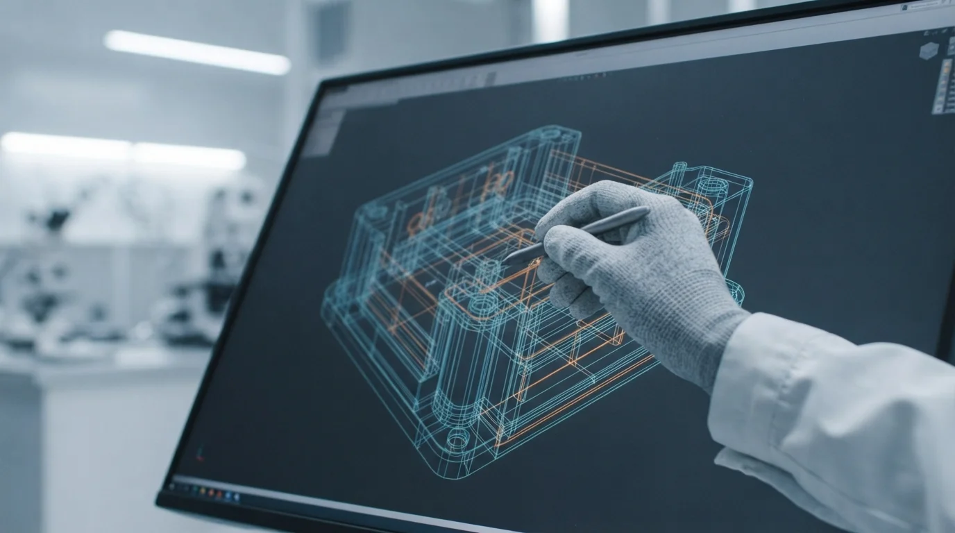 Adjusting modular mold core assembly