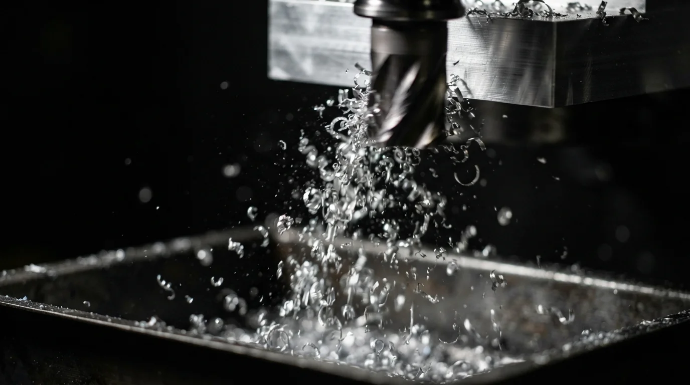 Aluminum metal chips from milling