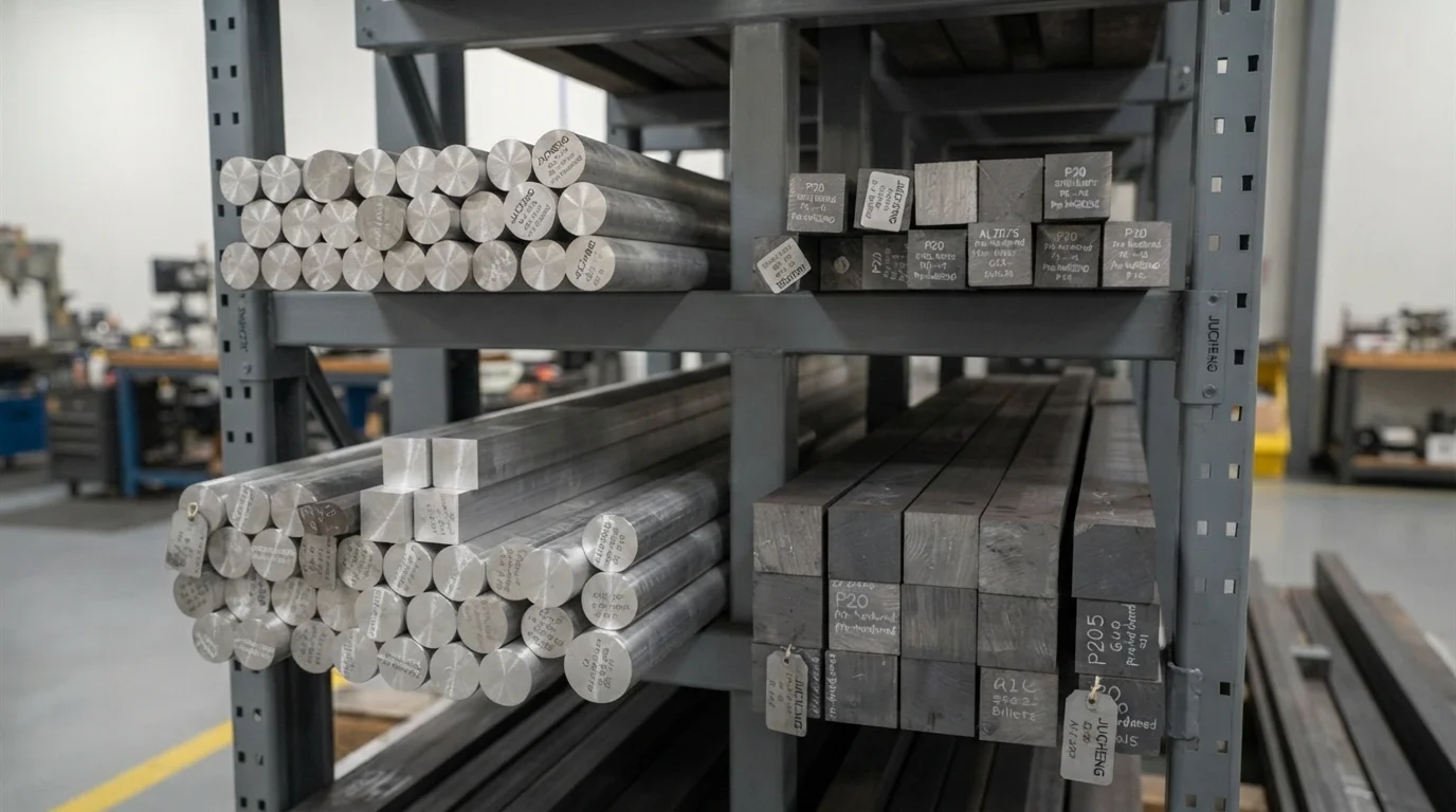 Aluminum steel raw billets