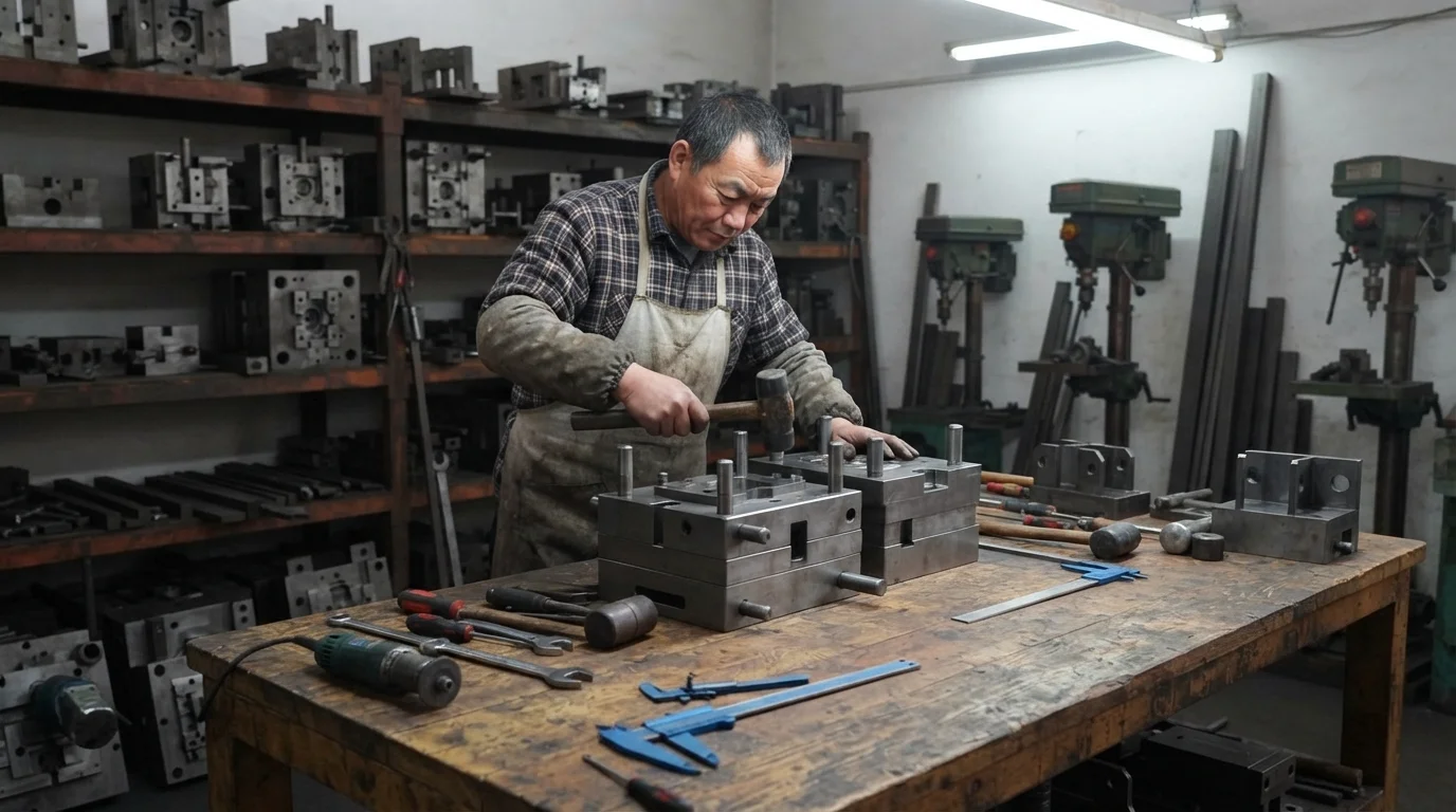 Assembling die casting mold