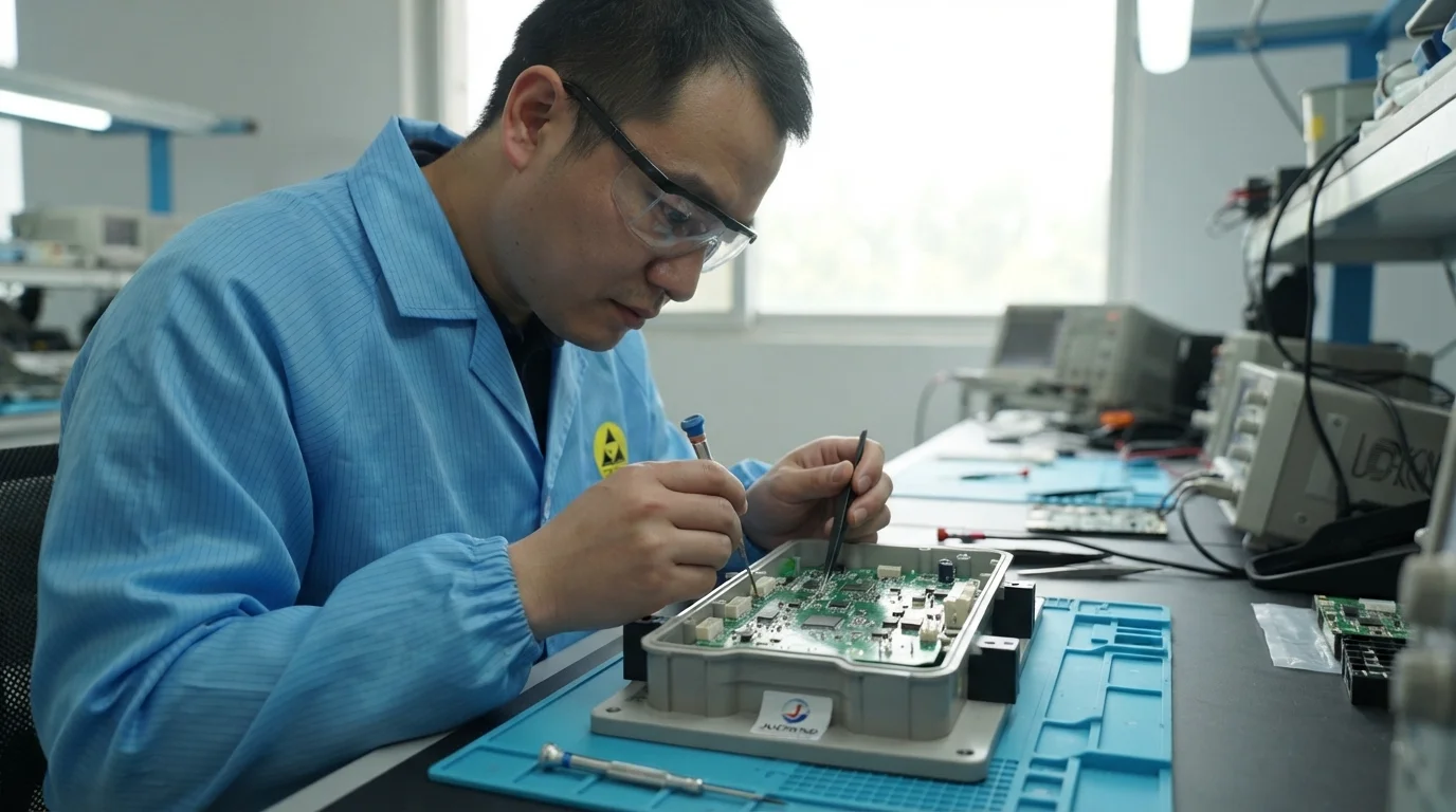 Assembling smart lock hardware