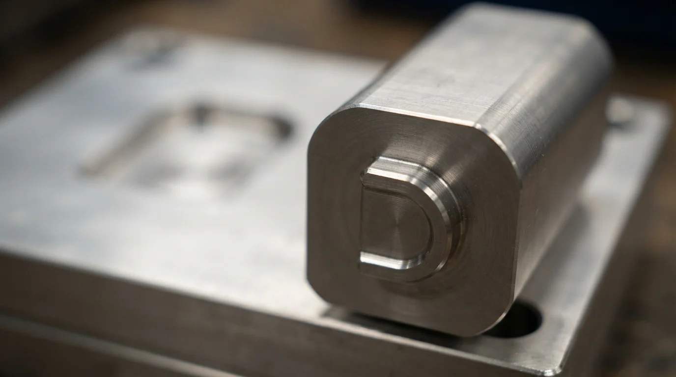 Asymmetric locating pin on insert