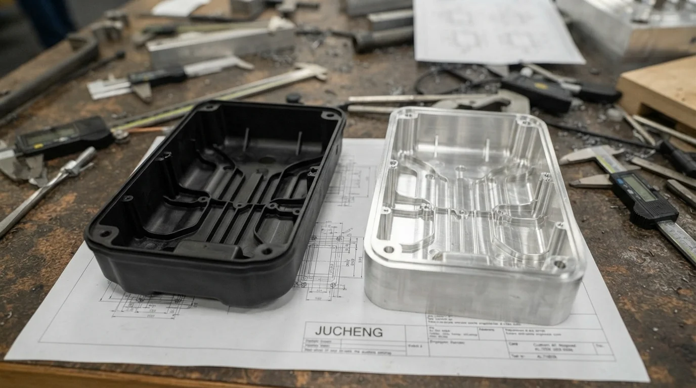 Comparing plastic part core